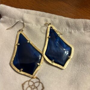Kendra Scott navy Alexandra earrings